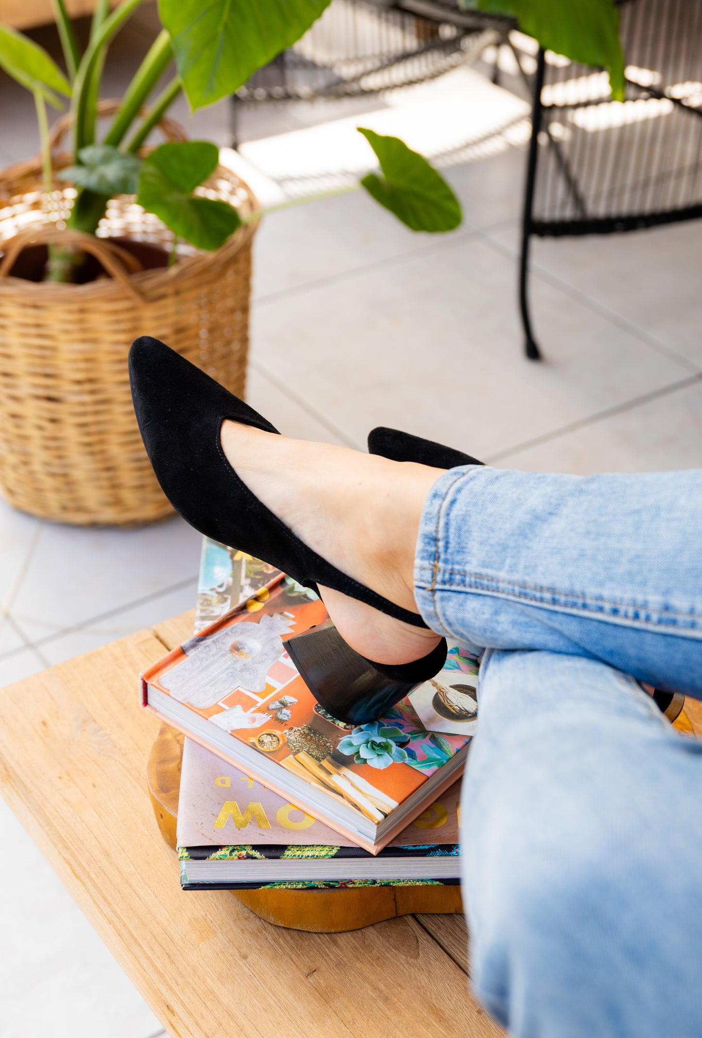 Zapato con taco Sevilla Negro